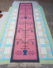 Kilim Handwoven Cotton Dhurrie Durry Rug Jute Floor Runner Hallway Pattern 5