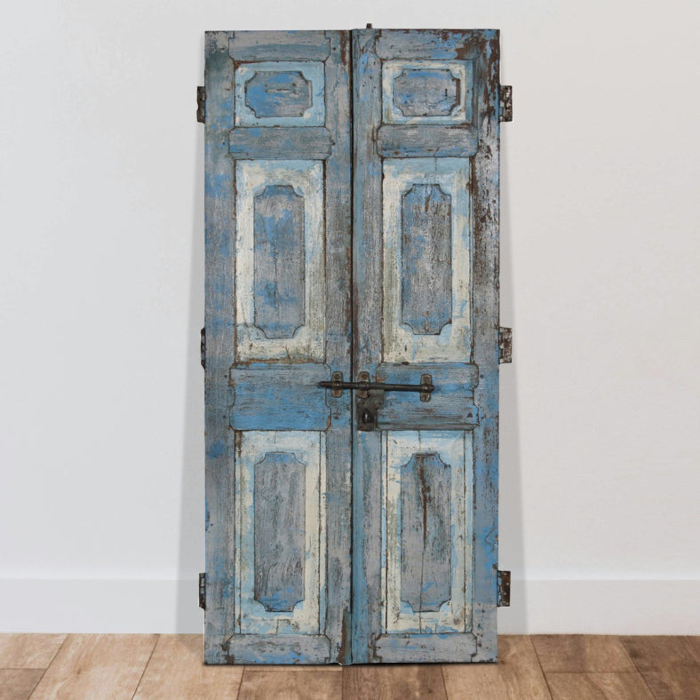 Indian Vintage Antique Handcrafted Reclaimed Wood Door 53