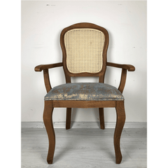 Rattan Elegance Series Wooden Cane Rattan Arm Chair 03