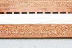 Hand Carved Indian Solid Mango Wood Daybed