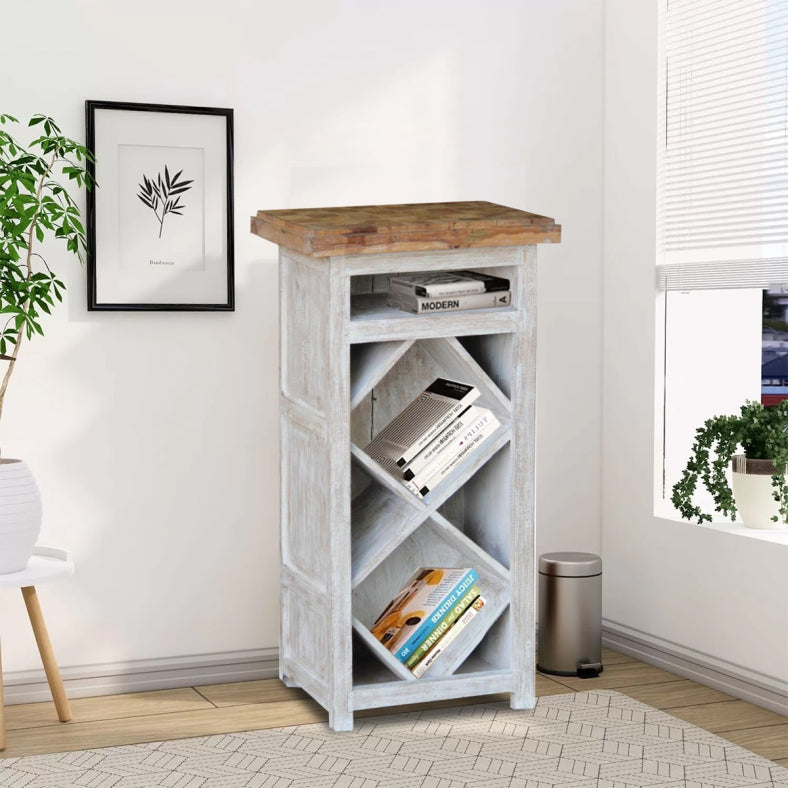 Indian Hand Carved Solid Wood Bookshelf B33