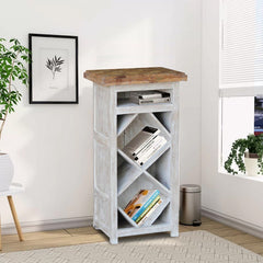 Indian Hand Carved Solid Wood Bookshelf B33