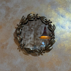 Hand Made Iron Leafage Mirror 86
