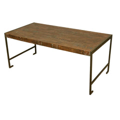 Philadelphia Modern Rustic Reclaimed Wood Industrial Dining Table