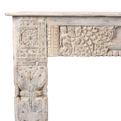 Antique Indian Hand Carved Solid Wood Console Table 07