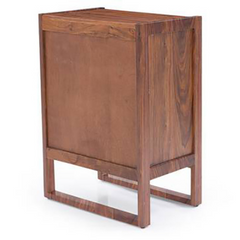 The Attic Tika Wood Designer Bar Cabinet Honey