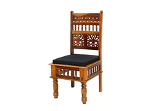 Heritage Heirlooms Solid Mango Wood Traditional Design 4 Seater Dining Table Set for Home and Living Room