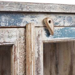 Rustica Reclaimed Solid Hard Wood Glass Door Cabinet D24