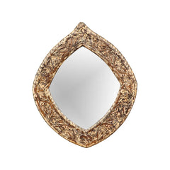 Hand Carved Rustic Solid Wood Mirror Frame 109