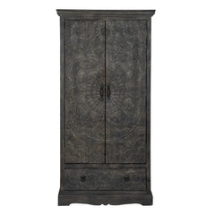 Indian Hand Carved Solid Wood Wardrobe C20