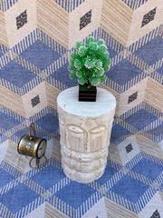 Hand Carved Solid Wood Side Table 53