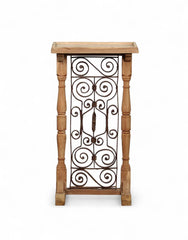 Angle Industrial Iron and Mango Wood Side Table 15