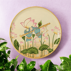 Traditional Rajasthani Hand Painted Wall Decor Plates 07