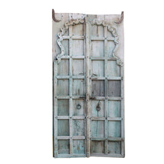 Indian Vintage Antique Reclaimed Teak Wood Door Panel 36