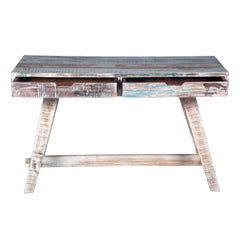 Rustica Reclaimed Solid Wood Rustic Writing Study Desk C7