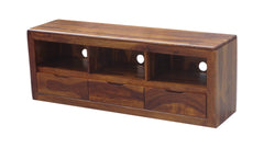 MADE TO ORDER Indian Solid Wood TV Unit Honey Brown 150x40x55 cm