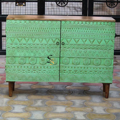 Hand Carved Solid Wood Sideboard S81