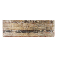Rustica Reclaimed Solid Hard Wood Glass Door Cabinet D24