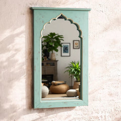 Mehrab Hand Carved Solid Wooden Arch Mirror Frame 56