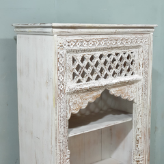 Handmade Indian Furniture Mehrab Solid Hard Wood Bookshelf 90X40X155CM