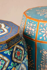 Avani Hand Painted Mango Wood Side Table 25