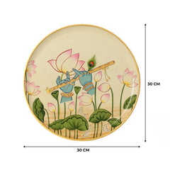 Traditional Rajasthani Hand Painted Wall Decor Plates 07