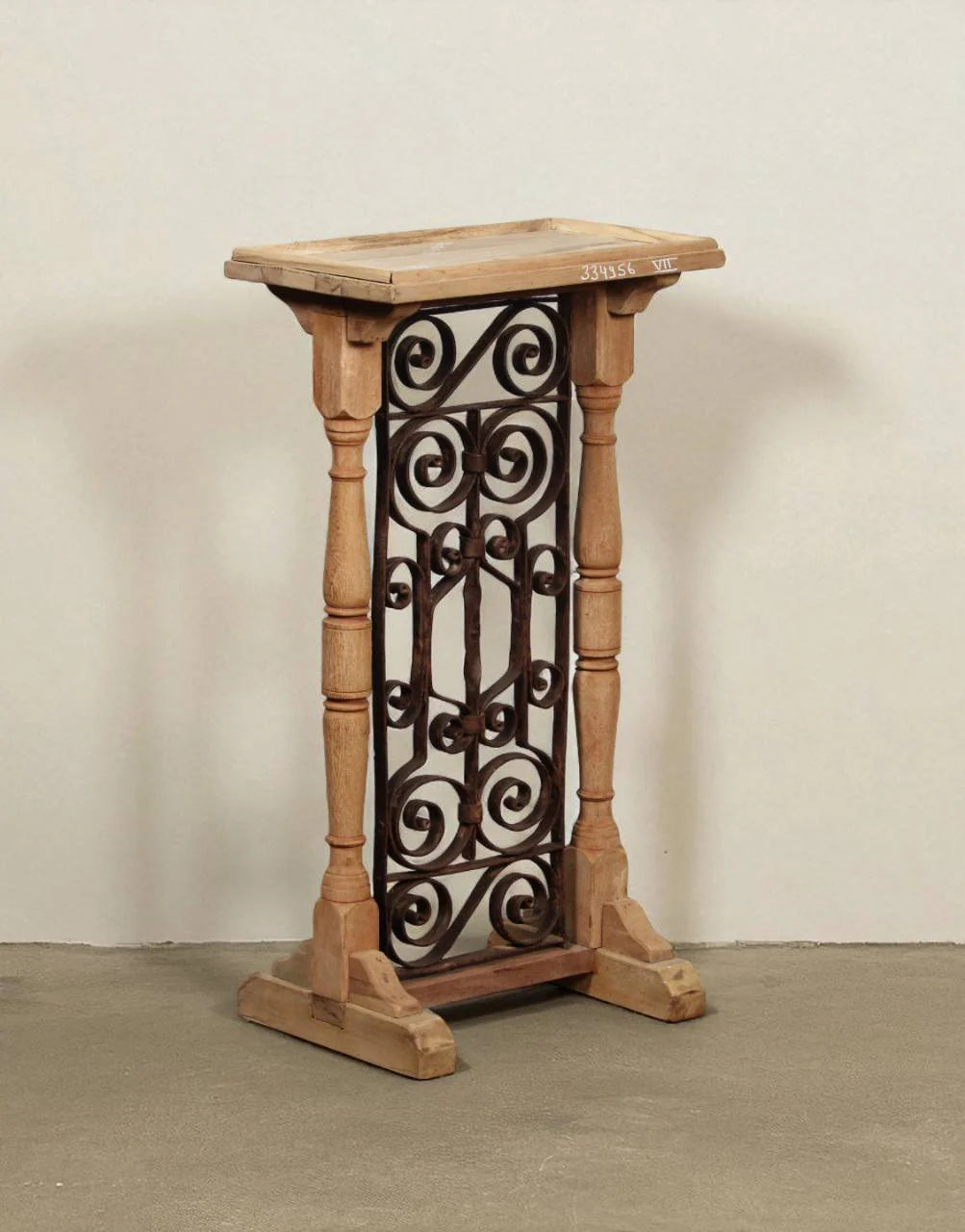 Angle Industrial Iron and Mango Wood Side Table 15