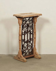 Angle Industrial Iron and Mango Wood Side Table 15