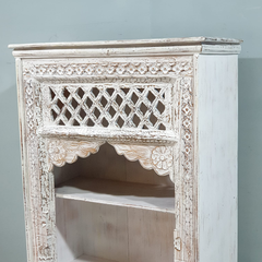 Handmade Indian Furniture Mehrab Solid Hard Wood Bookshelf 90X40X155CM