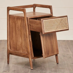 Rattan Elegance Series Solid Wood Side Table 26