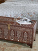 Sheesham Wood & Bone Inlay Blanket Box Chest C15