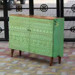 Hand Carved Solid Wood Sideboard S81