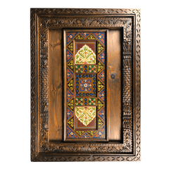 Mughal Hand Painted and Hand Carved Solid Wood Coffee Table C33