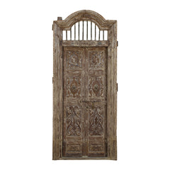 Indian Vintage Antique Handcrafted Reclaimed Wood Door 67