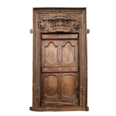 Indian Vintage Antique Handcrafted Solid Wood Door 37