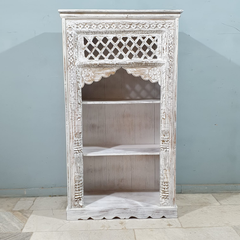 Handmade Indian Furniture Mehrab Solid Hard Wood Bookshelf 90X40X155CM