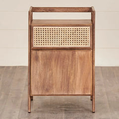 Rattan Elegance Series Solid Wood Side Table 26