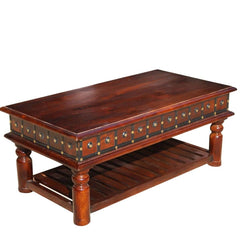 Boston Dutch Mango Wood 2-Tier Coffee Table