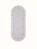 Glass Floral Inlay Oval Full-length Mirror 13