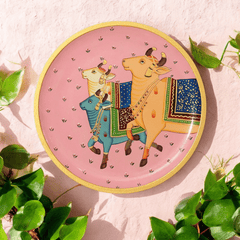 Traditional Rajasthani Hand Painted Wall Decor Plates 09