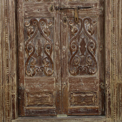 Indian Vintage Antique Handcrafted Reclaimed Wood Door 67