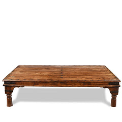 Takhat Indian Hand Carved Solid Wood Coffee Table C51