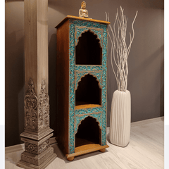 Indian Hand Carved Solid Wood Side Table 07