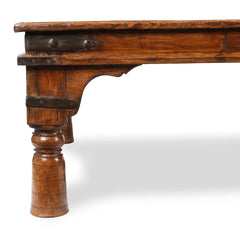 Takhat Indian Hand Carved Solid Wood Coffee Table C51