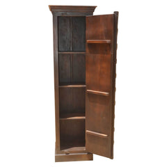 Brasswork Single Door Tall Cabinet with 1 door Embossed Brass