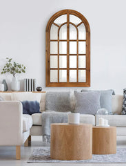 Arch Solid Wooden Decorative Wall Mirror Frame 58