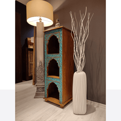 Indian Hand Carved Solid Wood Side Table 07