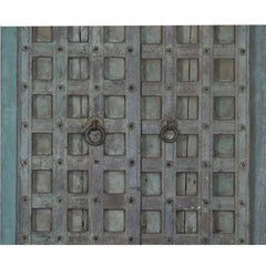 Indian Vintage Antique Hand Carved Reclaimed Wood Door Panel 123
