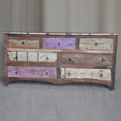 Rustica Reclaimed Chest of 7 Drawers Multicolor