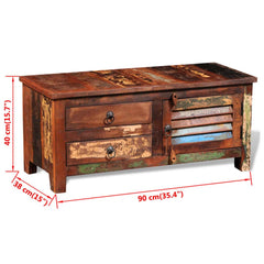 Salvage Reclaimed Wooden Rustic Colour TV Unit Stand B28